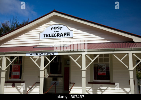 Bureau de poste et télégraphe à Arrowtown, région d'Otago sur l'île du Sud, Nouvelle-Zélande Banque D'Images