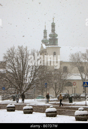 Pologne Cracovie Église St Bernards Banque D'Images