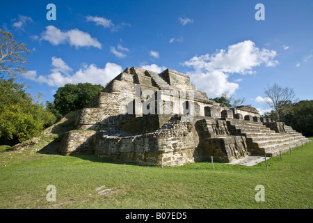 Belize, Altun Ha, Temple de la Maçonnerie modifie la struture (B-4) Banque D'Images