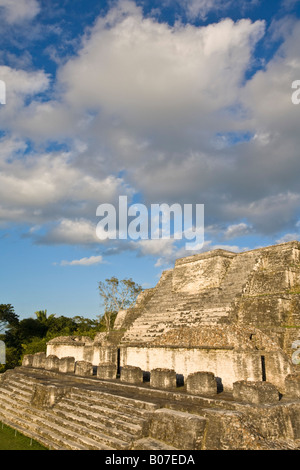 Belize, Altun Ha, Temple de la Maçonnerie modifie la struture (B-4) Banque D'Images