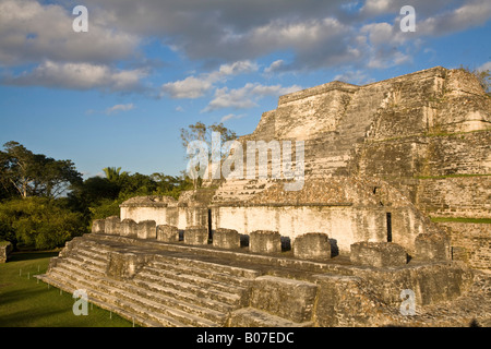 Belize, Altun Ha, Temple de la Maçonnerie modifie la struture (B-4) Banque D'Images