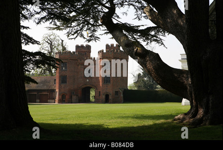 Pic montre l'entrée au château de Lullingstone dans le Kent Banque D'Images