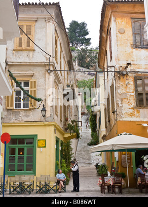 Centre de la vieille ville de Nauplie, l'Argolide, province, Péloponnèse, Grèce Banque D'Images