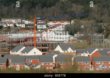 Site de construction du nouveau bâtiment de l'Assemblée galloise à Aberystwyth Banque D'Images