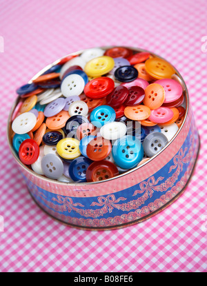 Boîte de boutons Banque D'Images
