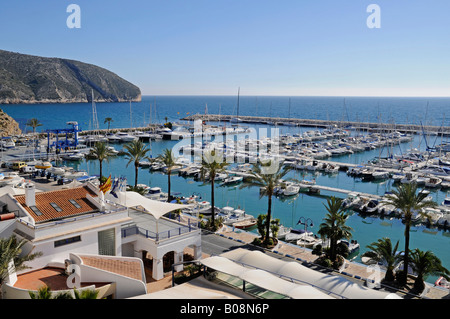 Marina, Moraira, Alicante, Costa Blanca, Espagne Banque D'Images