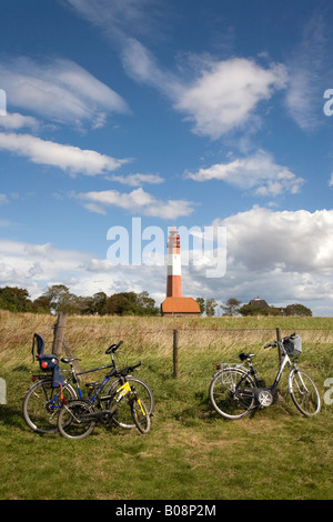 Phare, Fluegge, Fehmarn Island, mer Baltique, Schleswig Holstein, Allemagne du Nord Banque D'Images