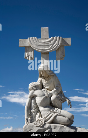 Statue de Jésus mourant sur la croix, Mérida, Venezuela, Amérique du Sud Banque D'Images