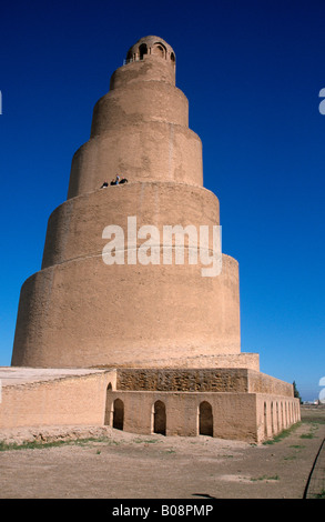 Minaret en spirale de la Grande Mosquée (Jami al-Kabir), Samarra, Iraq, Middle East Banque D'Images