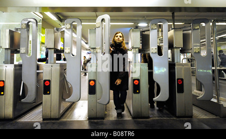 La station de métro, Paris, France Banque D'Images