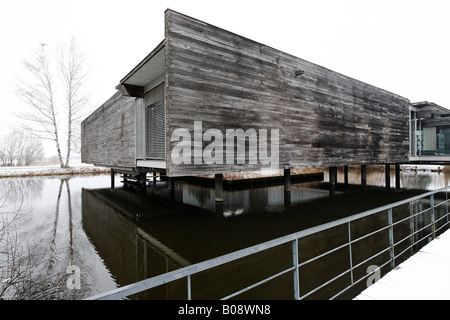 Musée Federsee en hiver, Bad Schussenried, en Haute Souabe, Bade-Wurtemberg, Allemagne, Europe Banque D'Images