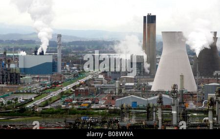 Grangemouth Oil & Gas Refinery,près de Falkirk, Ecosse, Royaume-Uni. Banque D'Images