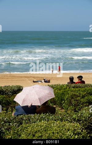 La plage centrale de Biarritz France Banque D'Images