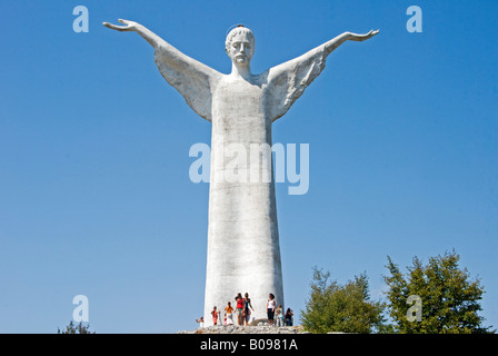 Statue de sauveur Martea, Basilicate, Italie Banque D'Images