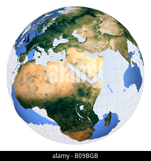 Digital earth globe Banque D'Images