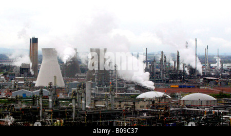 Grangemouth Oil & Gas Refinery,près de Falkirk, Ecosse, UK.Key Terminal de la mer du Nord. Banque D'Images