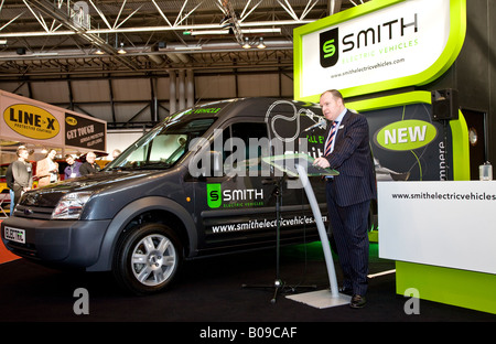 2008 Smith Electric Ford Ampère van est dévoilé à la Commercial Vehicle Show au NEC de Birmingham, Royaume-Uni. Banque D'Images