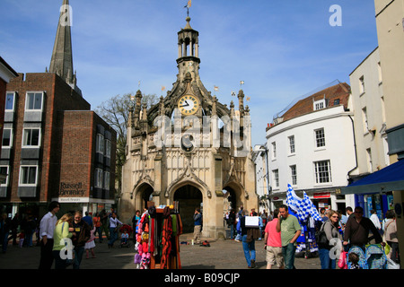 Le centre-ville de Chichester, West Sussex England uk go Banque D'Images