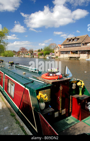 15-04 sur la rivière Great Ouse Ville St Ives Cambridgeshire Angleterre Grande-bretagne UK Banque D'Images