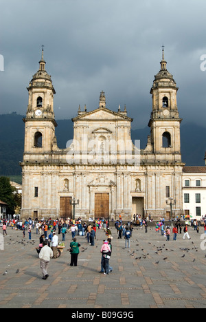Catedral Primada sur la Plaza de Bolivar à Bogota Colombie Banque D'Images