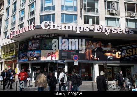 Cinéma Gaumont sur les Champs Elysées à Paris Banque D'Images
