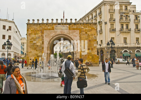 Bab el Bahr - Place de la Victoire Tunis Tunisie Banque D'Images