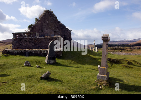 Cill chriosd église et cimetière de skye Banque D'Images