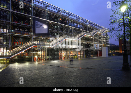 Le Centre Pompidou à Paris, France Banque D'Images