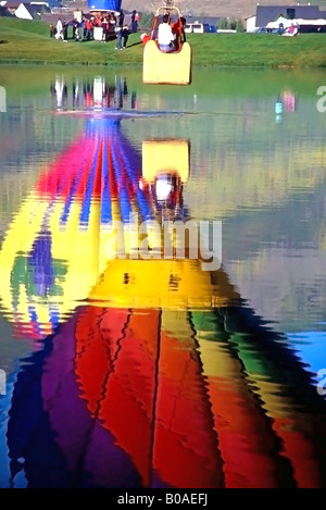 Automne en altitude Balloon Festival à Park City, Utah, USA au milieu des années 1980. Banque D'Images