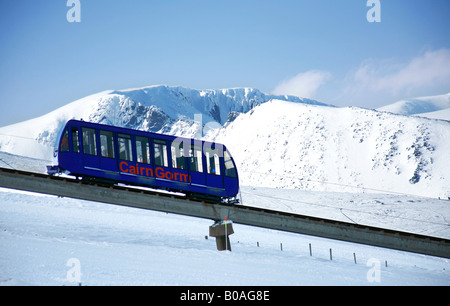 Cairn gorm Mountain Railway pour le ski et l'accès l'Ecosse Banque D'Images