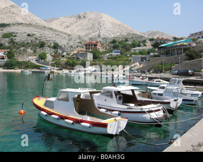 Stara Baska - île de Krk en Croatie Croatie Banque D'Images