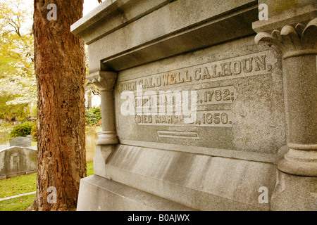 John C. Calhoun tombe cimetière de l'église Saint Pierre - Philips - cimetière de Charleston, Caroline du Sud Banque D'Images