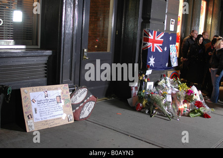 La fin de l'acteur australien Heath Ledger a été retrouvé mort dans son appartement de New York le 22 janvier 2008 Banque D'Images