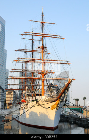 Le Nippon Maru, navire de formation JP Yokohama Banque D'Images