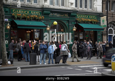 Garrick Arms pub, Charing Cross Road, London Banque D'Images