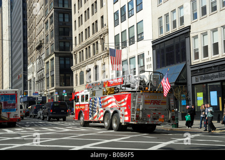 New York City Fire Truck Banque D'Images