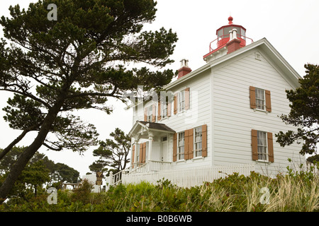 Yaquina Bay Lighthouse - Société Historique. Près de Newport, Oregon Banque D'Images