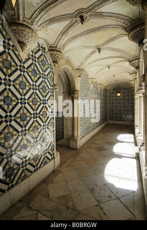 Lisbonne Portugal cloître dans le Museu Nacional do Azulejo Banque D'Images