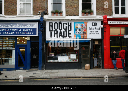 Rough Trade music shop sur Talbot Road, Notting Hill, Londres Banque D'Images