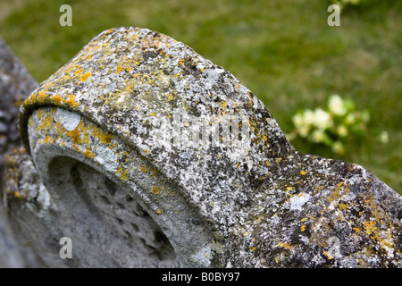 Close up of cimetière pierre tombale Banque D'Images