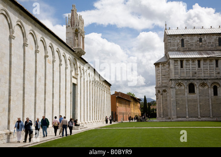 Le Camposanto Monumentale à Campo dei Miracoli Pisa cimetière muré Banque D'Images