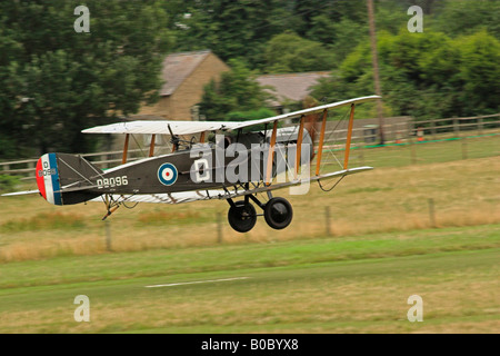 L'atterrissage des avions Bristol F.2b Banque D'Images