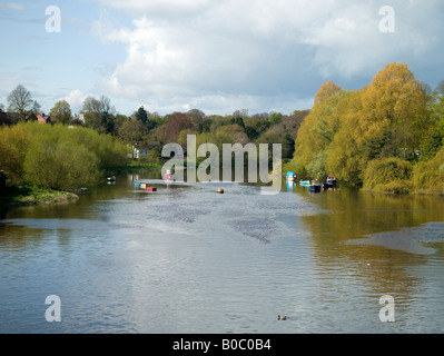 La rivière Dee, Chester, le nord-ouest de l'Angleterre Banque D'Images