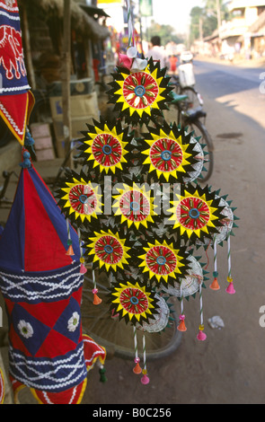 L'Inde Orissa Pipli Artisanat décoration pendaison en applique Banque D'Images