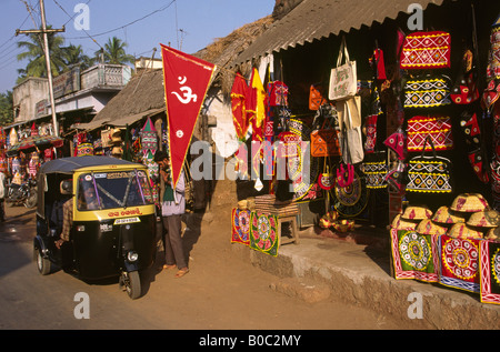 L'Inde Orissa Pipli artisanat boutique en applique Banque D'Images
