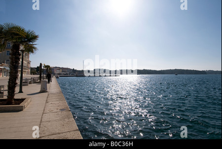 La promenade de Porec, Croatie Banque D'Images