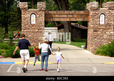 Amérique du Nord, USA, Dakota du Sud, Rapid City. Storybook Island family park. Banque D'Images