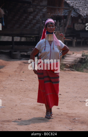 Baidjan karen femme, Mae Hong Son, Thaïlande Banque D'Images