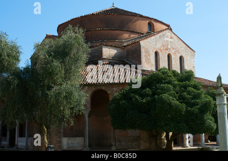 Église Santa Fosca, Torcello, lagune de Venise Banque D'Images