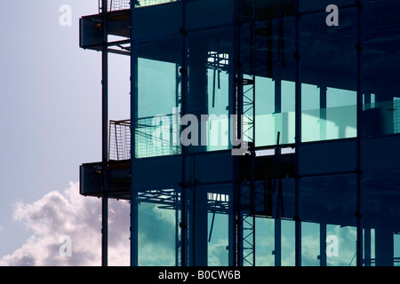 Ville moderne Construction Site, Southampton UK Banque D'Images